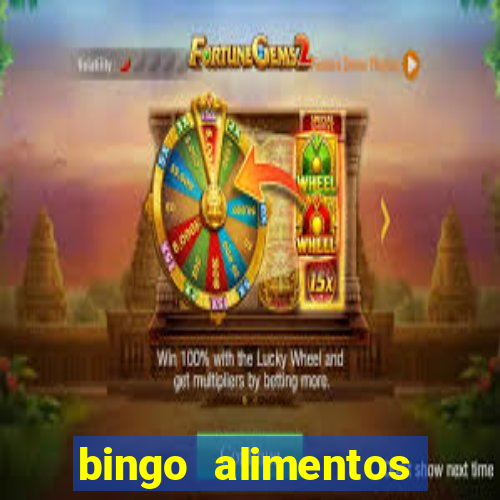 bingo alimentos para imprimir